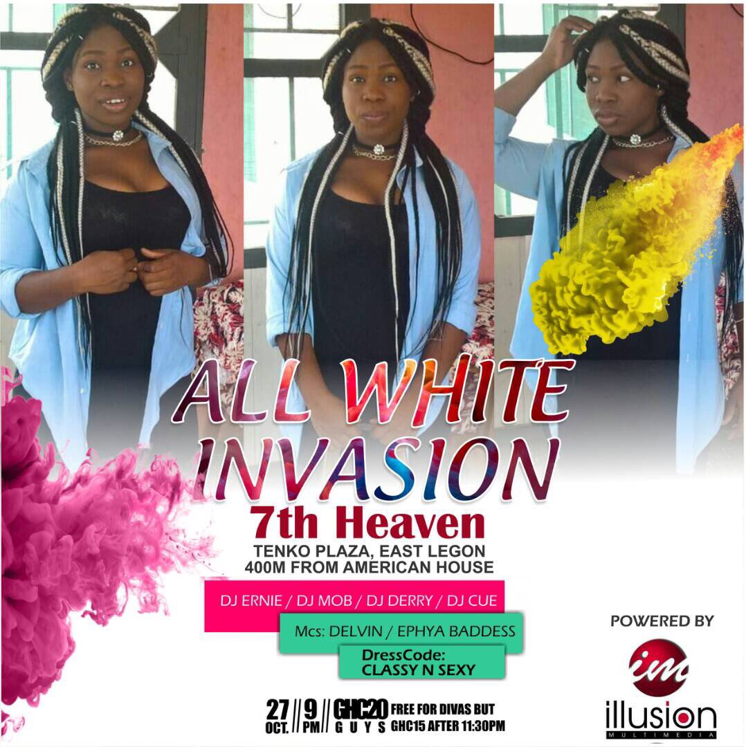 iSupremeOne's tweet photo. #AllWhiteInvasion with @illusionmediagh ... all the baddest queens in GH https://t.co/BvERXU8deP