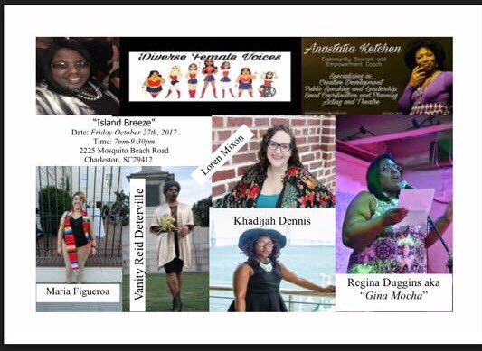 AuthorReginaD's tweet photo. Come on out this Friday to Mosquito Beach..Island Breeze Restaurant to hear Diverse Female Voices!! It's going to be an experience! 7pm!! https://t.co/eZcVaXriTS