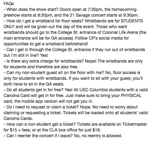 usccp's tweet photo. #Cockstock2017 FAQ!! Please read! https://t.co/JtOOXem1BX