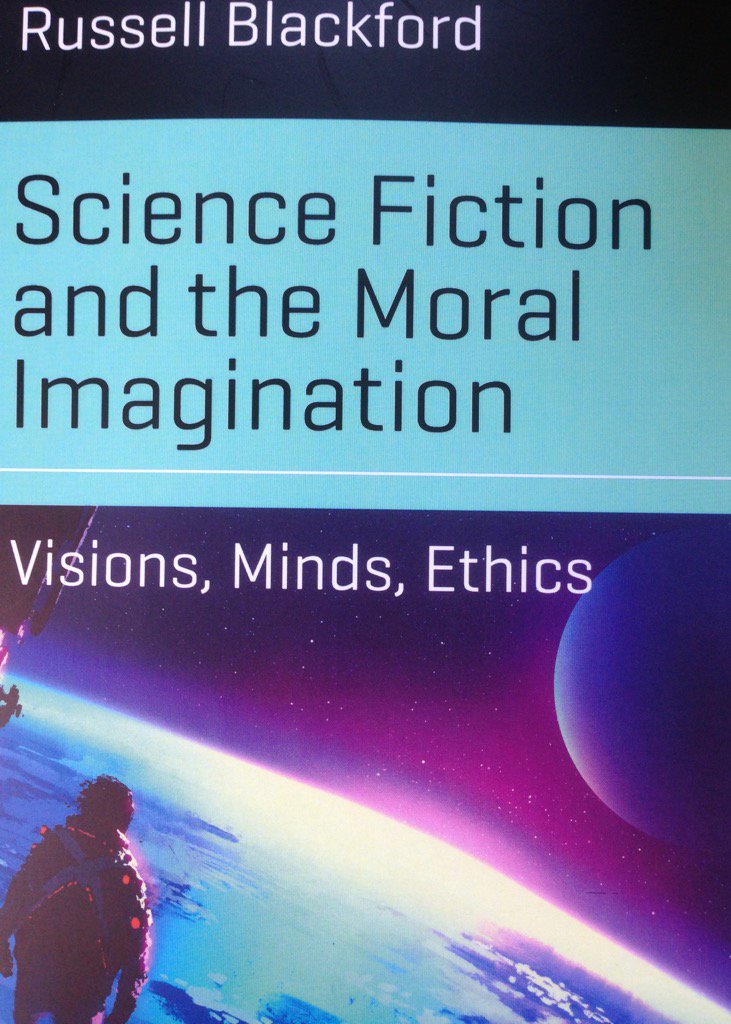 shereechristo's tweet photo. Currently reading 'Science Fiction and the Moral Imagination' by @Metamagician Fascinating read! https://t.co/cbdrNOk3rW