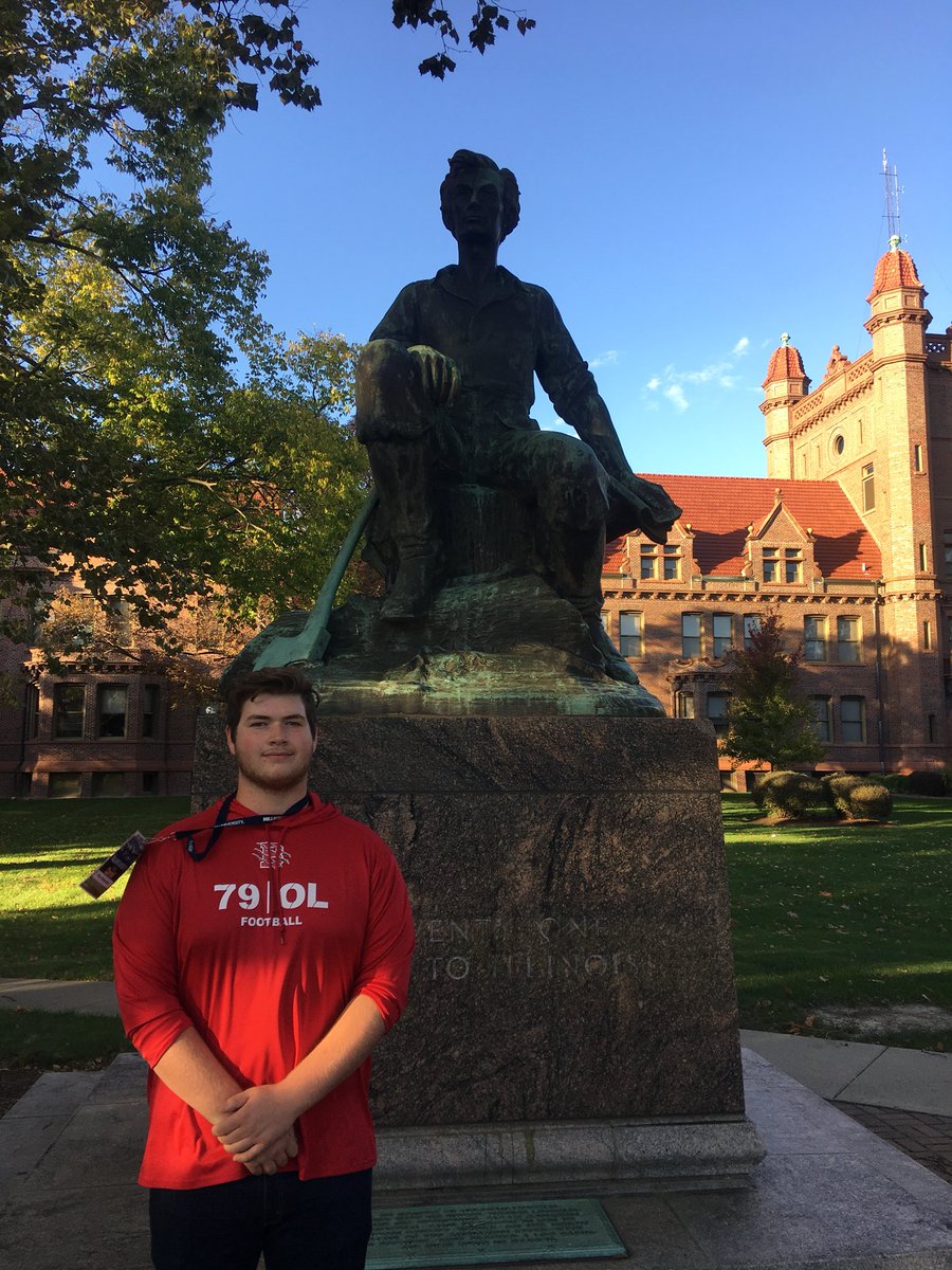 LarryPerrin's tweet photo. 2018 NSR footballs @Riley_Rainwater on his gameday visit to Millikin University!!!  #NSRnow #NSRfootball https://t.co/vXRMs57O0F