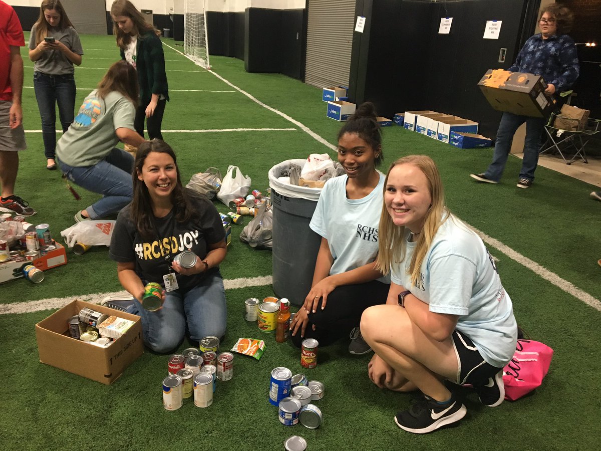 Thank you all so much! #bulldogsCAN #RCISDJOY #communityservice