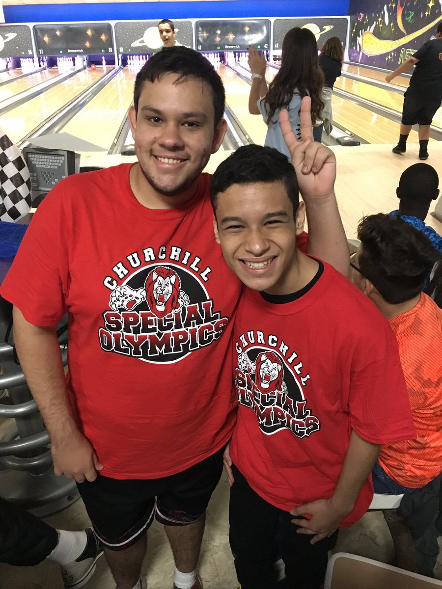 1Heart1Team's tweet photo. Our athletes were all smiles today at the NEISD Special Olympics High School Bowling Tournament! https://t.co/AOFVQBPxo9