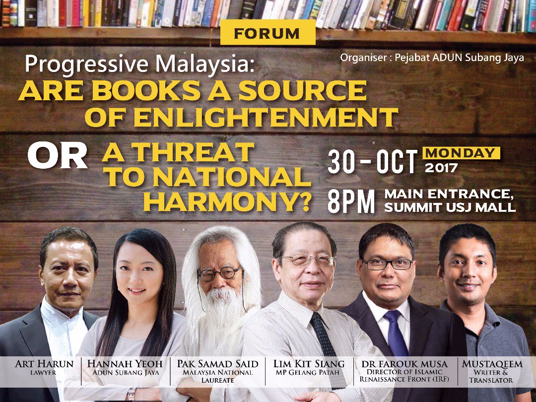 hannahyeoh's tweet photo. Lim Kit Siang is coming to USJ this coming Monday. Please RT! https://t.co/EclkXKRq23