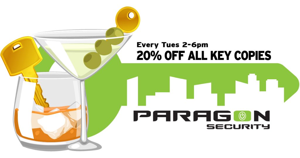 ParagonLocks's tweet photo. Join us tomorrow 2-6pm at 24 W 8th St for Key #HappyHour &amp; Get 20% OFF ALL #KeyCopies https://t.co/noepc8YiYA
🔑 🔑   #NYKeys #TheVillage https://t.co/zSrkCMwqJ0