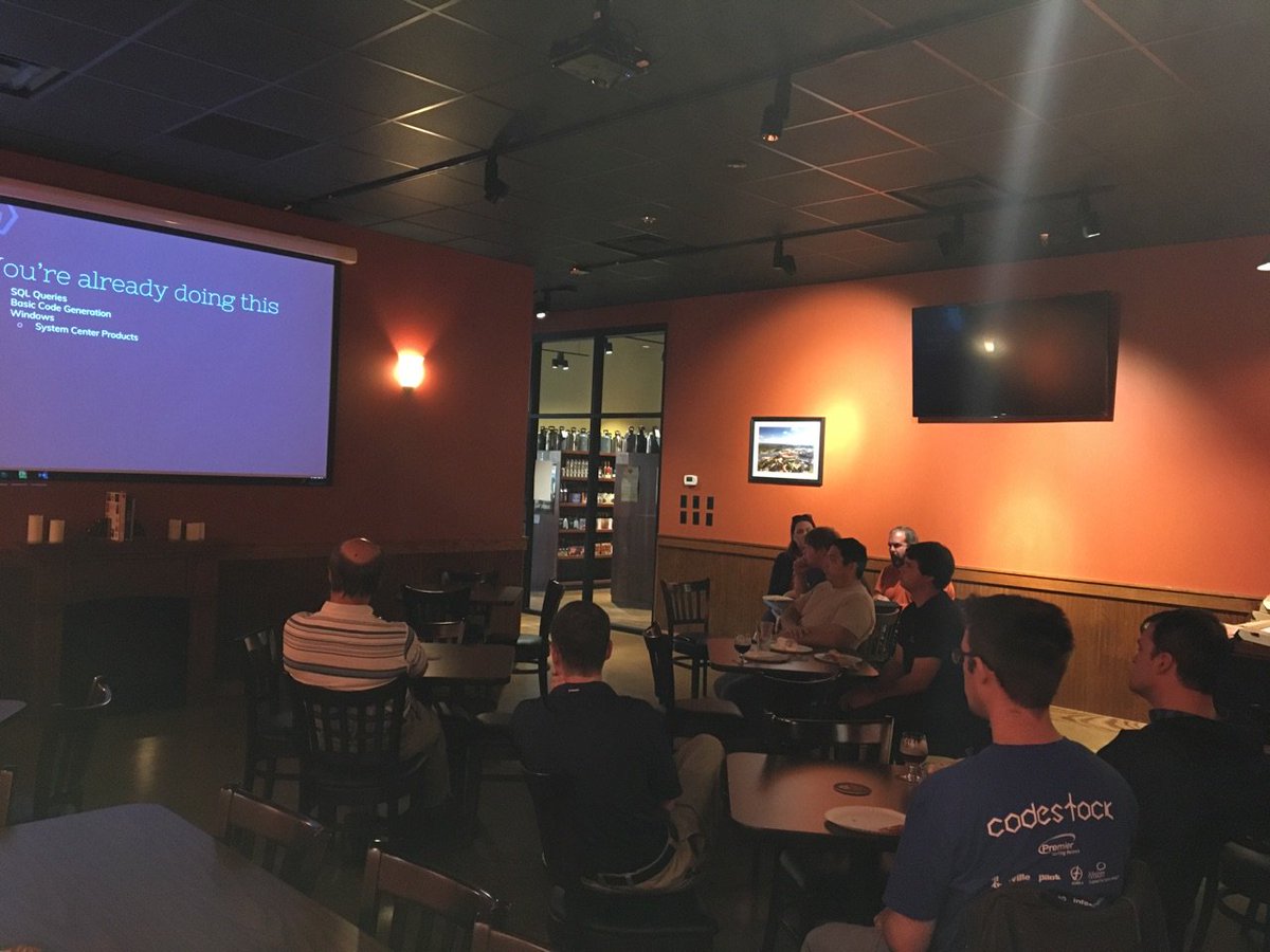 Thanks to all that attended to hear <a href="/unleashthecloud/">Wesley Kirkland</a>. <a href="/premierTECHjobs/">Premier Staffing</a> <a href="/PilotFlyingJ/">Pilot Flying J</a> for sponsoring. Finally big thanks @wharri22 @destepp.