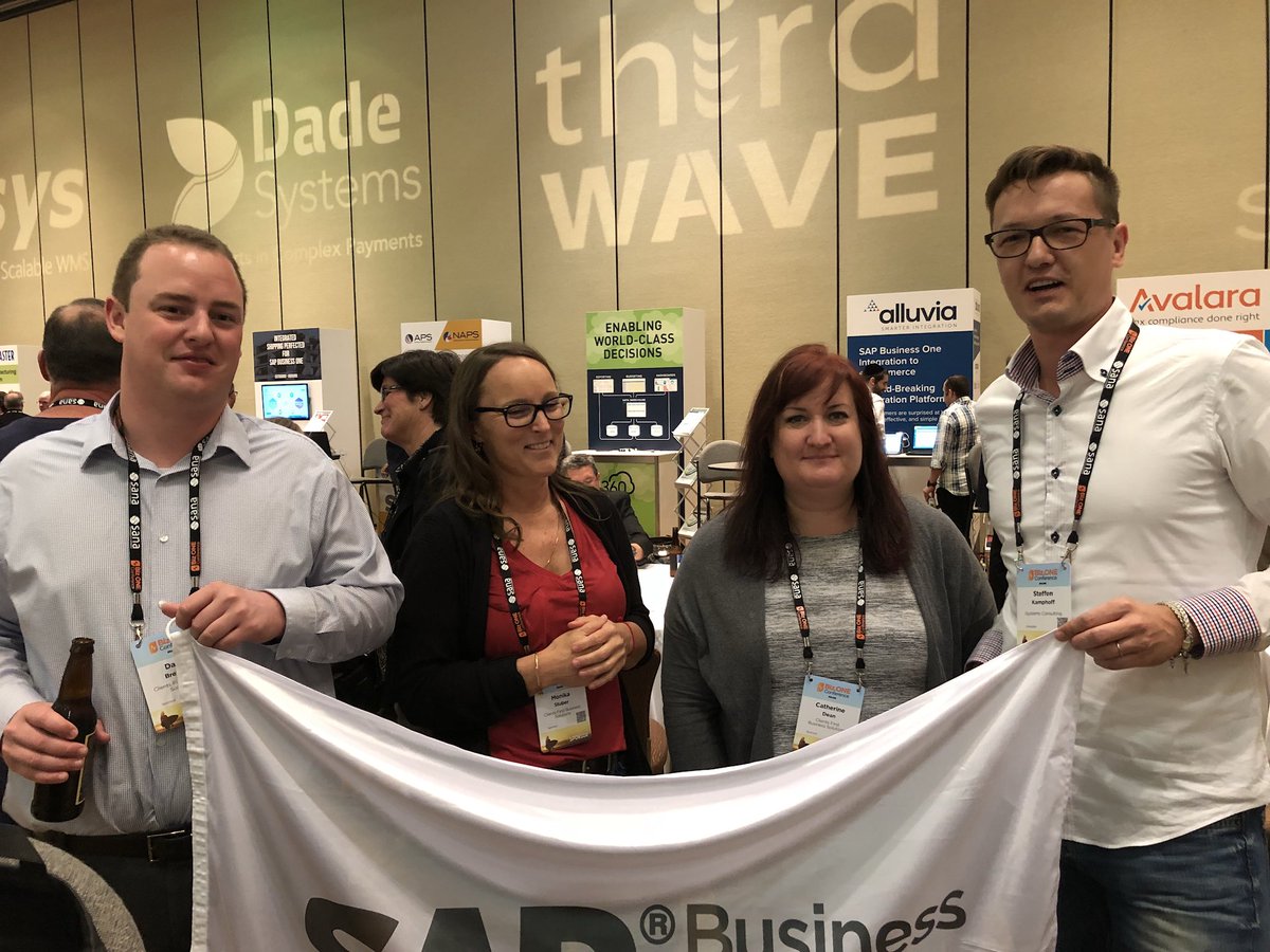 SKamphoff's tweet photo. First day on the https://t.co/3QsQZgL7Ls, great to near you guys. #SAPBusinessOne #BizOne #isystemsrun https://t.co/4fPqPONcs8