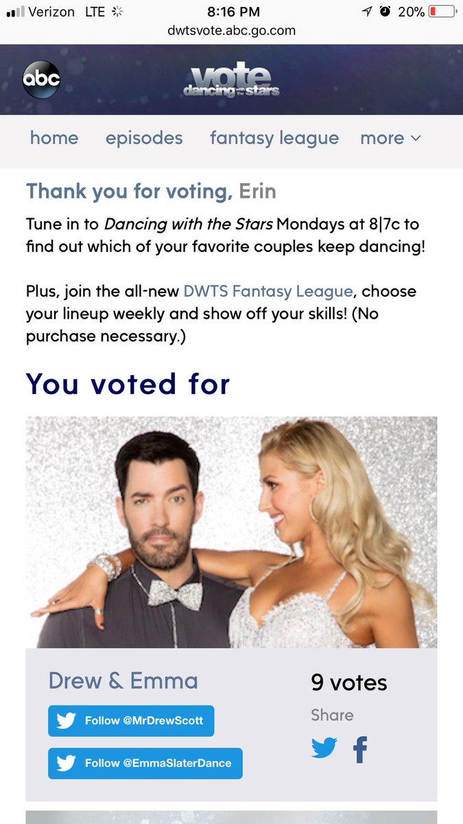 erineliss97's tweet photo. Voted for #TeamHotProperty You guys were great! The judges are getting more harsh towards the end. @MrDrewScott @EmmaSlaterDance https://t.co/rNwpMIDDD2