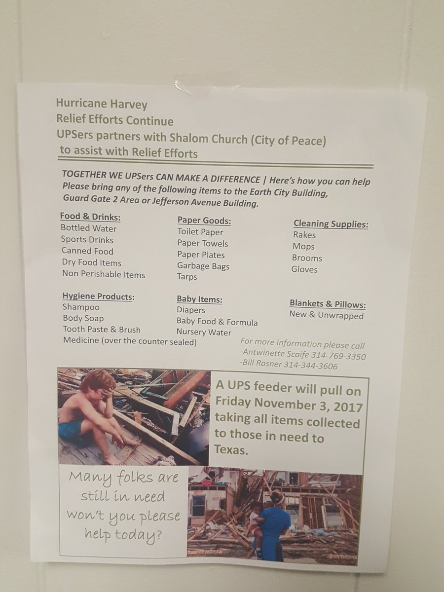 AntwinetteS's tweet photo. Central Plains District along with local organizations partner together in effort to assist those affected by Hurricane Harvey https://t.co/oL59lkmAZz