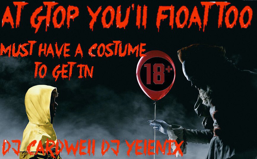 DJ_Cardwell's tweet photo. Halloween Party THIS THURSDAY AT @GensOnTheHill #DJCardwell #DJYelenix #WestLib #Uhyuu #YoullFloatToo @westlibertyu https://t.co/phJWybEJCo