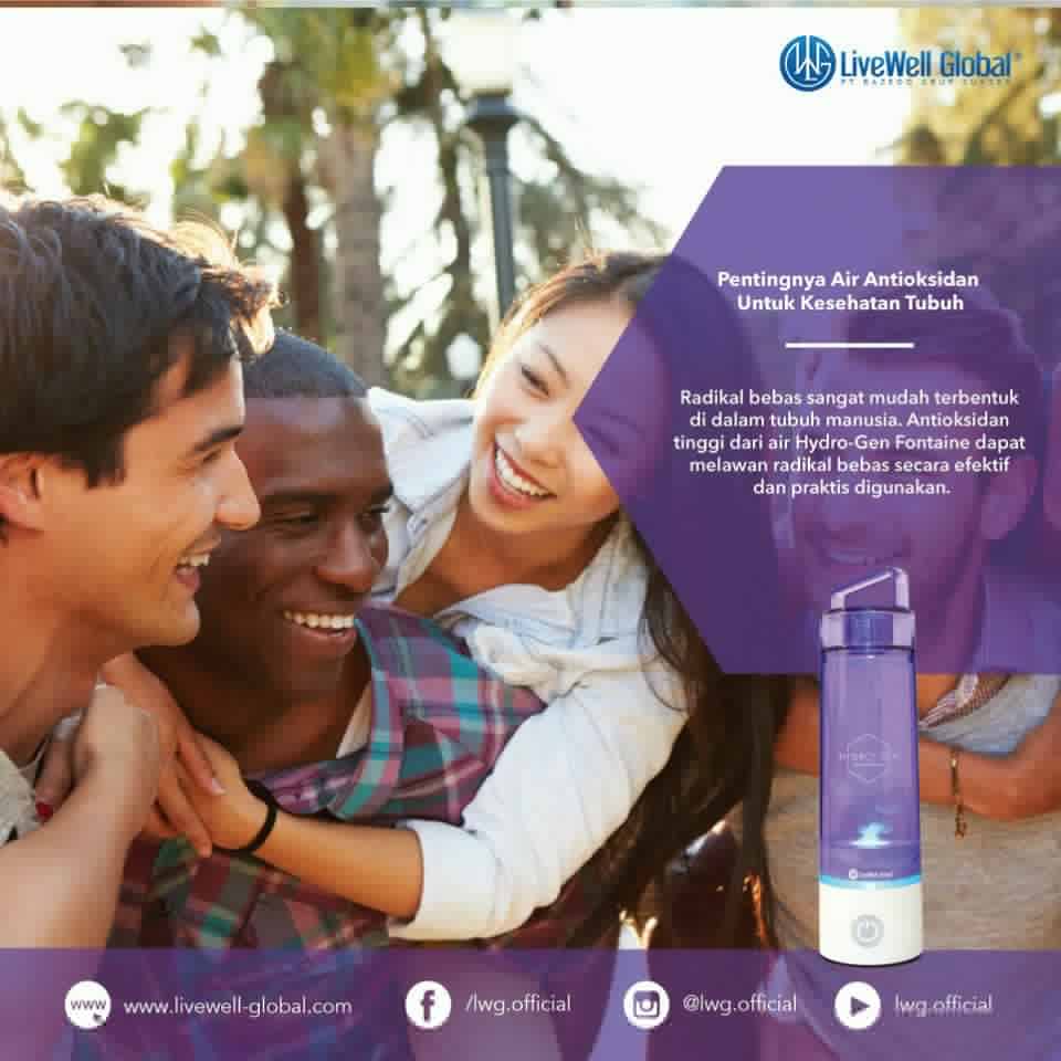 Cegah radikal bebas dengan mengkonsumsi air hidrogen tinggi antioksidan. Hubungi :Vera | 61-433235777 | vregar.yesnumber1.com #yesnu