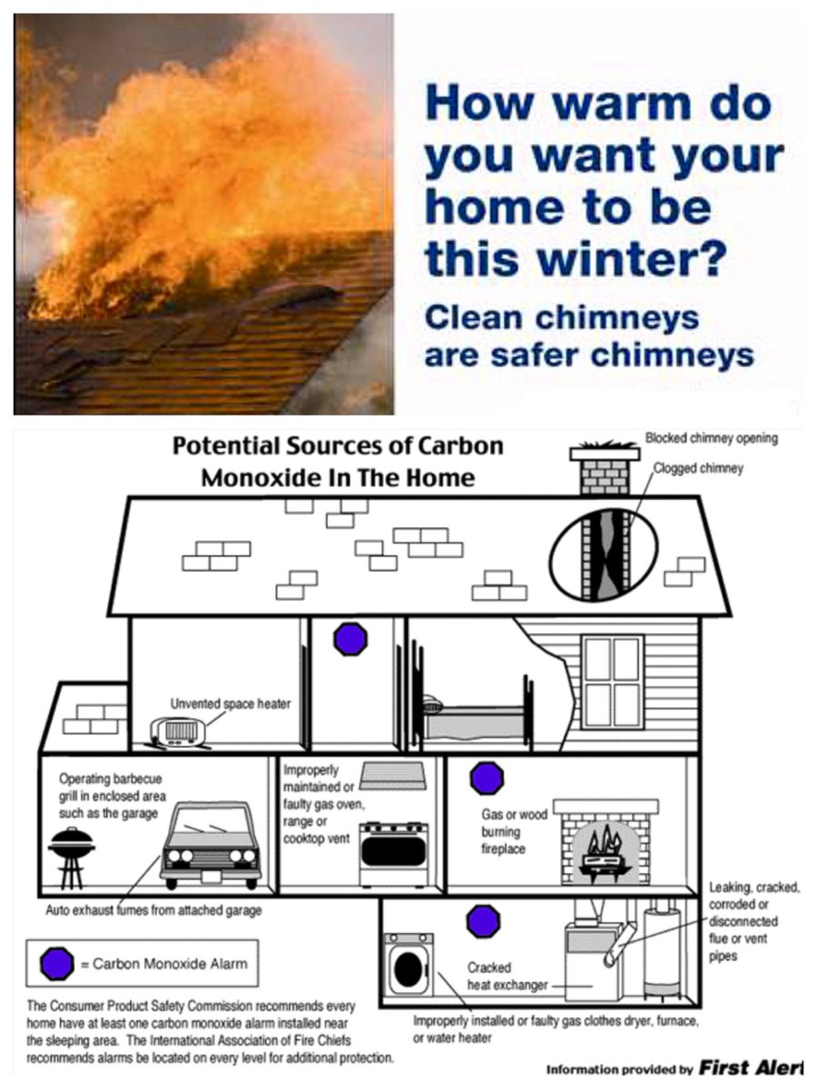 MonarchOutreach's tweet photo. Have you had your chimney cleaned or your furnace checked? #PreventChimneyFires #CarbonMonoxide #WorkingSmokeDetectorsSaveLives https://t.co/YFofpxXynq