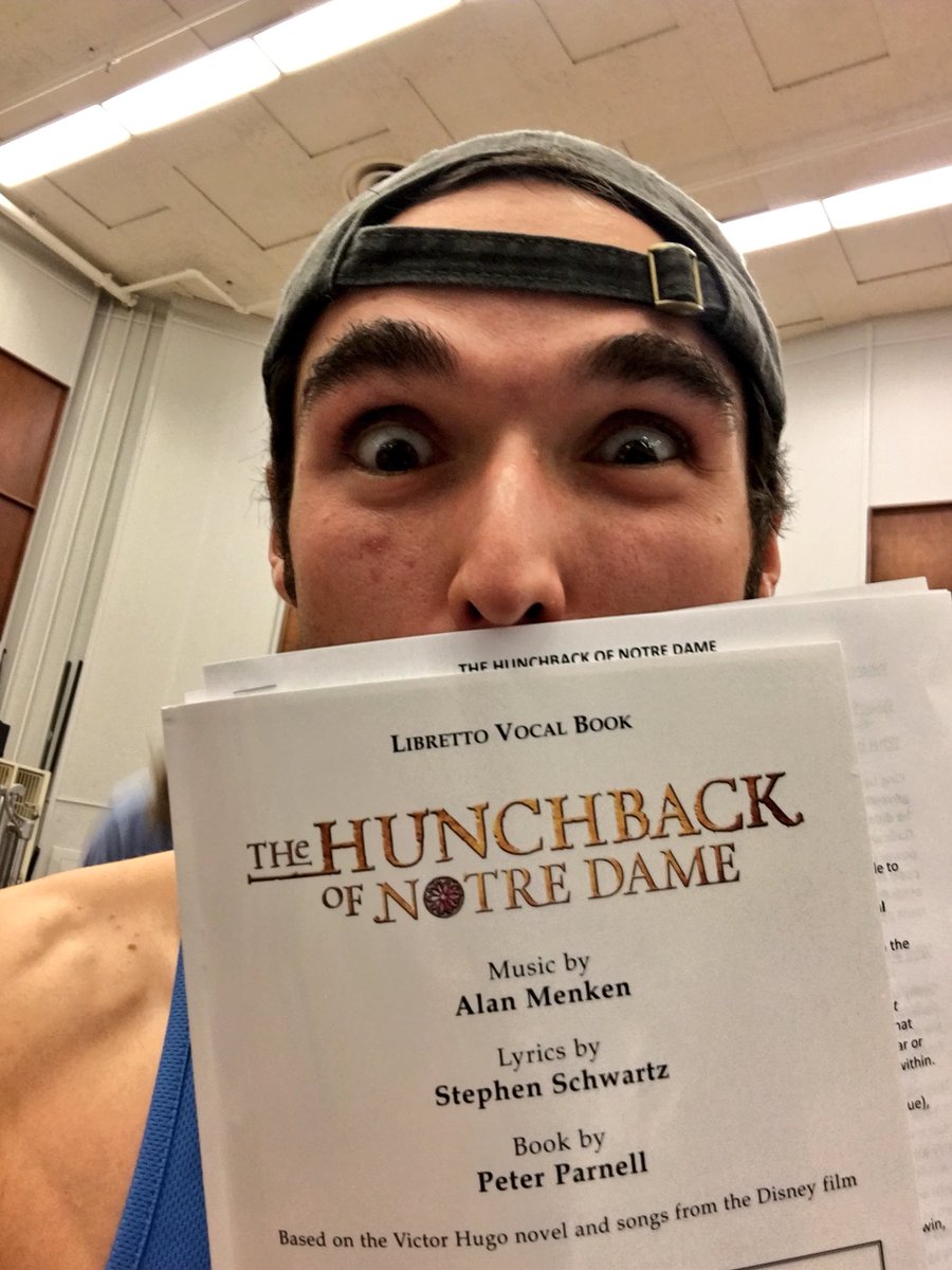 BranMci's tweet photo. First day of school! #hunchback #lyricstage https://t.co/xEdLV3JUyM