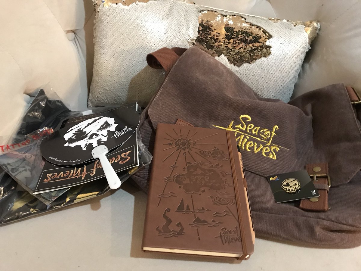 SeattleGlen's tweet photo. Thanks for the awesome swag @SeaOfThieves! https://t.co/AqOWOg334e
