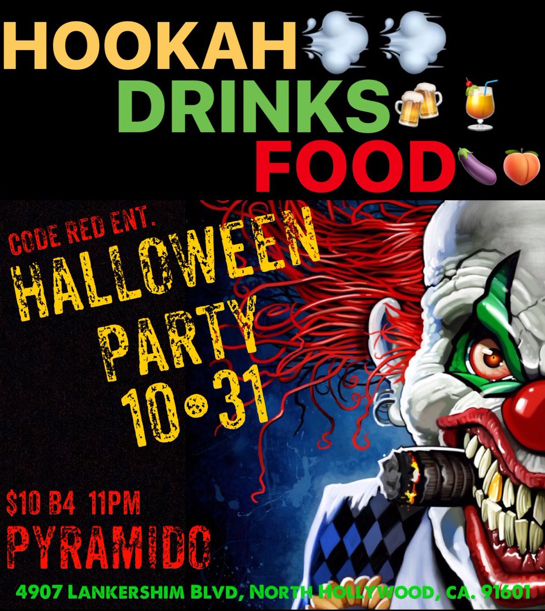 dopex_lo's tweet photo. GO TIME!
10β’31β’17
#HalloweenParty #Pyramido #la #nightlife #codeRedLA. https://t.co/Z9NzPIxiyu
