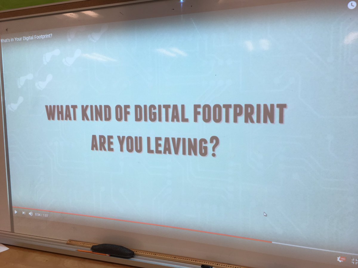 JorgensenKHPS's tweet photo. Learned about Digital Footprints today - they can be searched, copied, shared and permanent! #khps_DigCitWeek @KanataHighlands https://t.co/ywftWRrXQ2