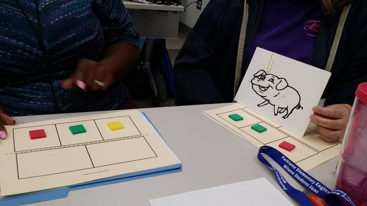 SEC teachers practicing the Elkonin Boxes strategy...increasing literacy for SWDs. #ChangeIsHappening <a href="/FCiAchieve/">FC Achievement Zone</a> @fultonslc <a href="/YolandaBW/">Dr. Yolanda Brownlee</a>
