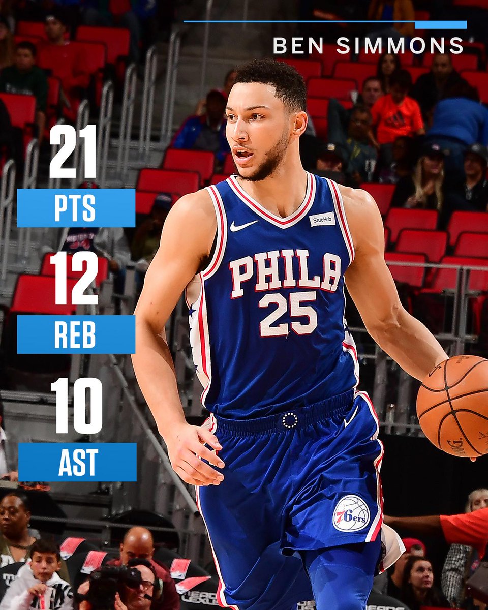 SportsCenter's tweet photo. First career triple-double for the rookie. https://t.co/PNQCC17jwE
