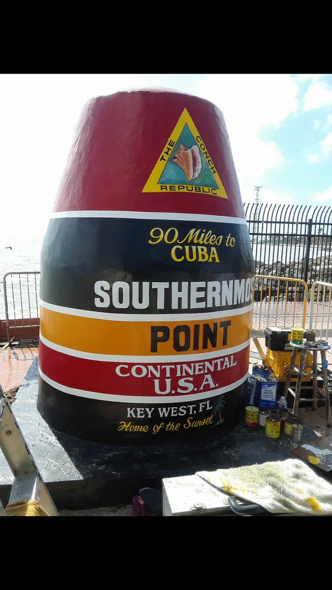Moshizzle99's tweet photo. @KVJShow @kevinrolston @VirginiaKVJ @JasonBigfoot just wants to share. Our Southernmost point has gotten a make over. 😊 if you come down for fantasy fest let me know. Robert the doll is waiting for ya bird. He's at the East Martello! 👻👻 #conchstrong https://t.co/SubZYpCMRS