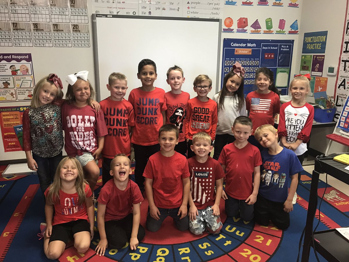adrozane's tweet photo. First day of Red Ribbon week! Wear red. #CEKidsMatter https://t.co/oMHirc9n6a