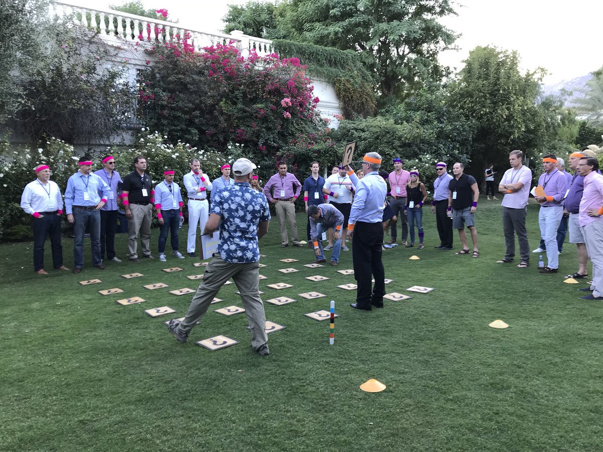 DynastyFP's tweet photo. It wouldn’t be a Dynasty Summit without some fierce competition. Congrats to the white team! #dfpsummit https://t.co/sJ2NDFZzT2