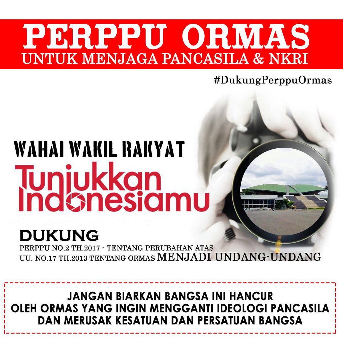 widyanuryana's tweet photo. #perppuormasjagaNKRI 
#dukungperppuormas https://t.co/GnmxLSC6RI
