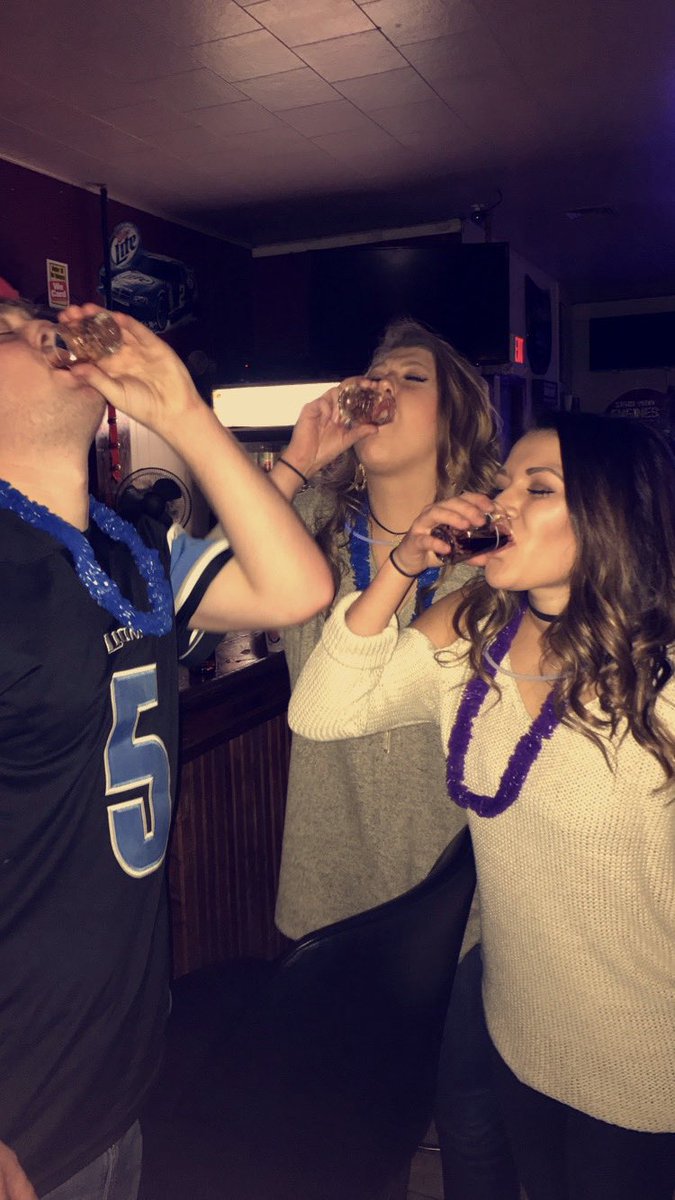 KennedyRaeLiv's tweet photo. Sam: “LET’S RAGE”
@7Kaytb : “Don’t throw up in the shot glass.”
Me: “This is so awful, but its booze.” https://t.co/2vYWa72qAO