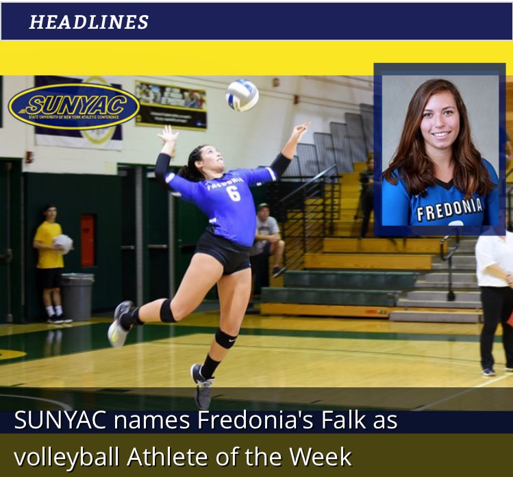 ParadigmVball's tweet photo. Congrats to Paradigm Alum, Kailey Falk of Fredonia, for being named SUNYAC Conference Player of the Week!! #digms #digmtime #foreveradigm https://t.co/SafS6pBR4G