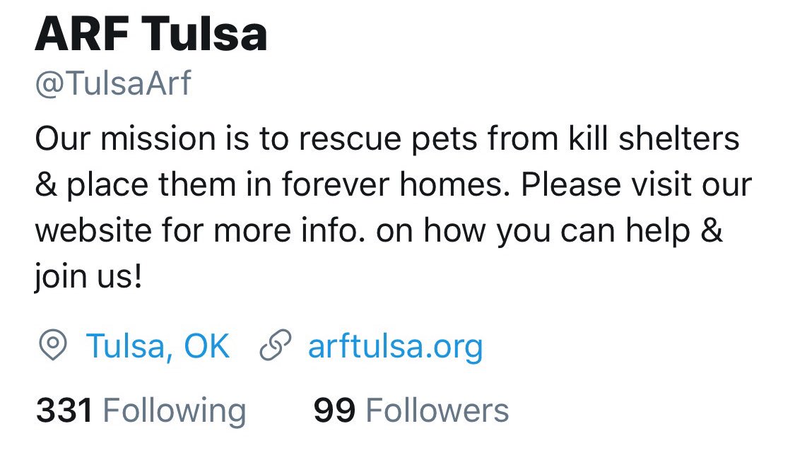 TulsaArf's tweet photo. We got 99 followers & not a problem for one!
#seewhatwedidthere #ARFTulsa #AdoptDontShop #TulsaDogs https://t.co/mFL7hSs8XG