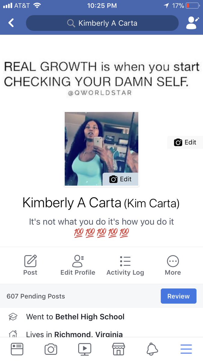 therealkimcarta's tweet photo. Facebook 🤳🏾 https://t.co/QKZbfGpY0e