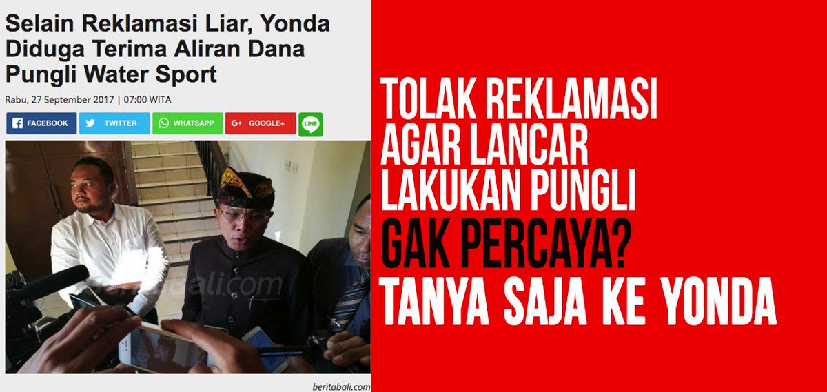 dangnamusei's tweet image. Siang ini Pengabdi Reklamasi di Bali turun jalan tolak reklamasi teluk Benoa agar Yonda junjungannya bisa leluasa lakukan reklamasi.