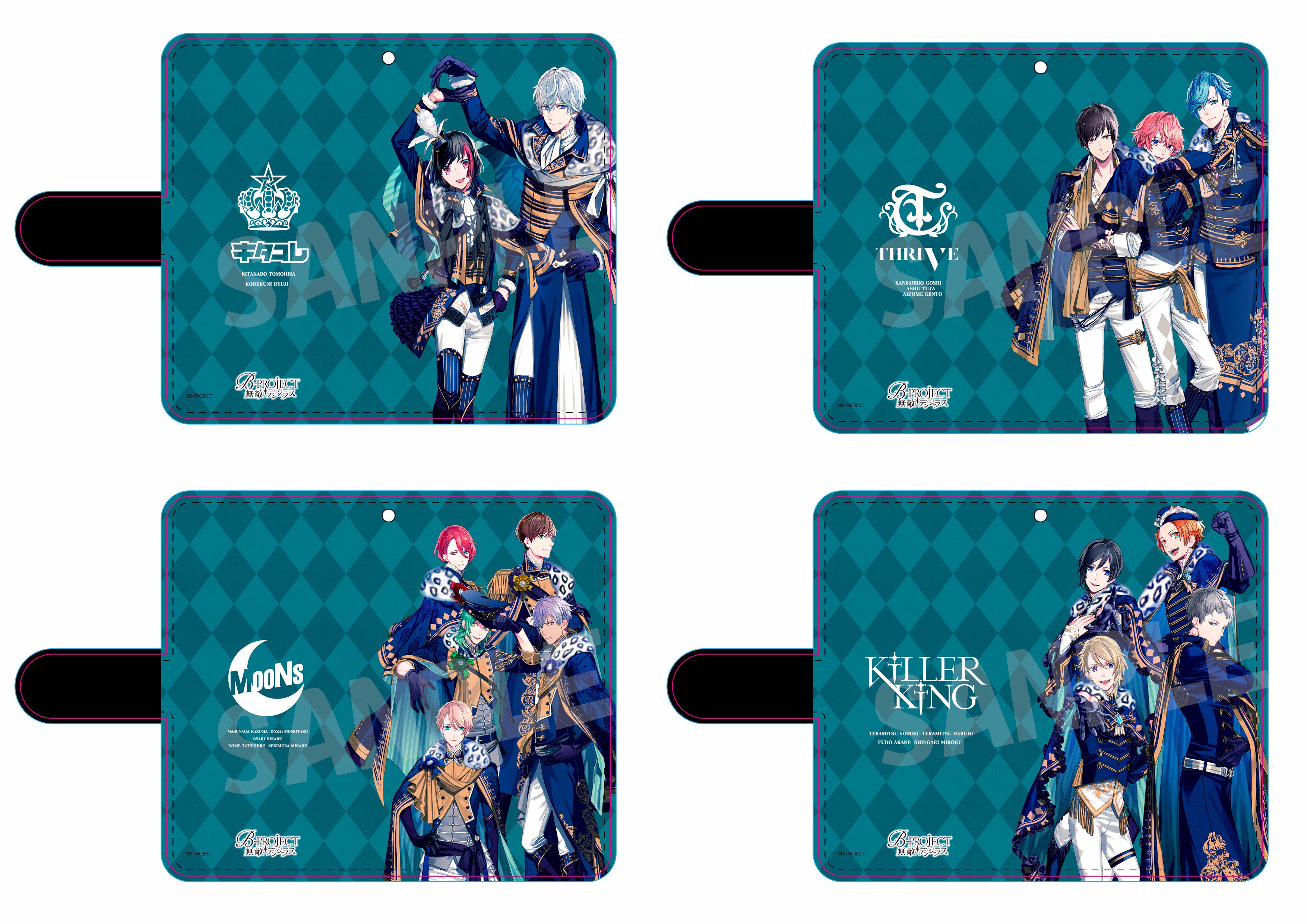 株式会社インパクトジャム Pa Twitter B Project 無敵 デンジャラス 手帳型スマホケース マルチタイプ 全4種 が11月下旬よりアニメイト ステラワース 玉光堂で限定発売します ストラップホール カードを入れるのに便利な内ポケット付きのデザインです