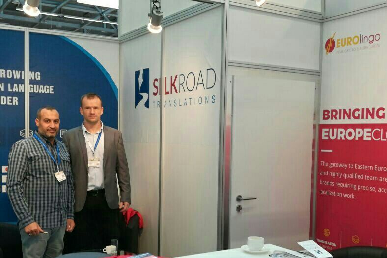 SilkRoadTrans's tweet photo. At our booth in @tcworld with our neighbor @Eurolingo.
Don't forget to pass by!

#tcworld #tekom  #education #technology #l10n #t9n https://t.co/pNRfIs5SVt