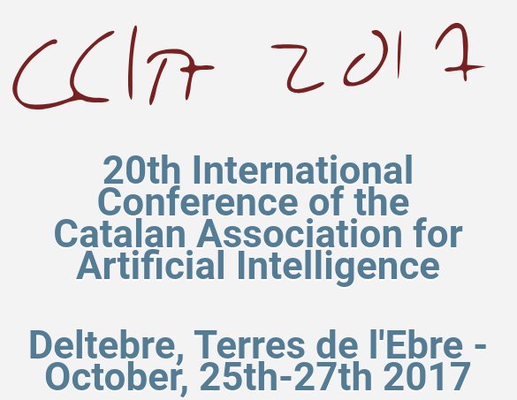 zfalomir's tweet photo. Looking forward to participate and meet colleagues at #CCIA17 😄 #AI #deltebre #research #acia #talkingaboutscience @acia_cat https://t.co/AFrdWAIKW0