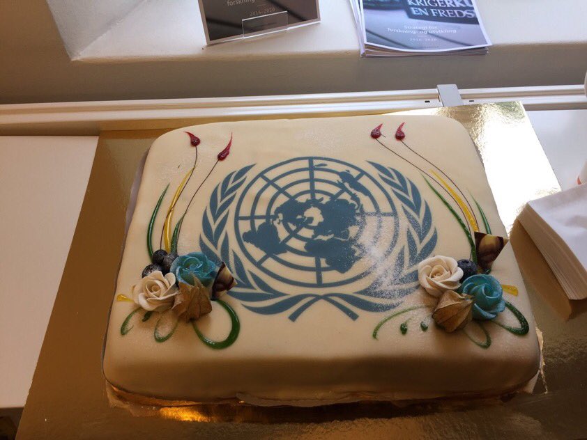 CedricdeConing's tweet photo. Celebrating #UNDay with
#NODEFIC: key note by @EspenBarthEide & then @johnkarlsrud and I explore how @UNPeacekeeping is adapting to a changing security landscape. Looking forward to the cake!
@Forsvaret_no @NUPInytt https://t.co/Ri6RGSIYnL