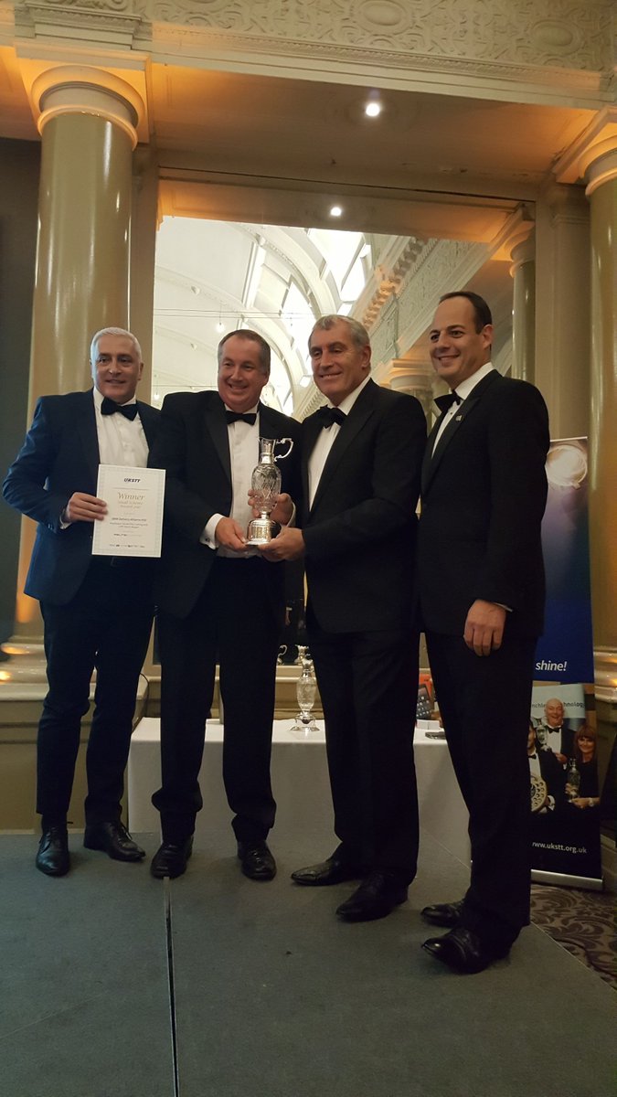 SouthWestWater's tweet photo. Well done to the H50  team for winning the small scheme category at the UKSTT Awards. https://t.co/ZJj0JIXhMz