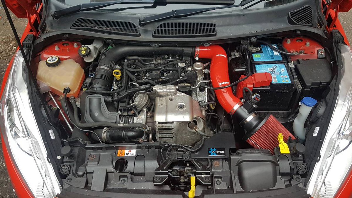 OptimaRemapping's tweet photo. Another #airtec induction kit fitted today with cold air scoop and MAF adaptor #ford #fiesta #ecoboost #OptimaRemapping #manchester #oldham https://t.co/XtrPNFhM9a