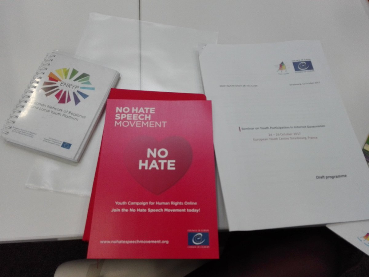 AdinaCurta's tweet photo. First session on #youthparticipation in #InternetGovernance seminar
#FRGU #nohatespeech https://t.co/dW4919JzUI