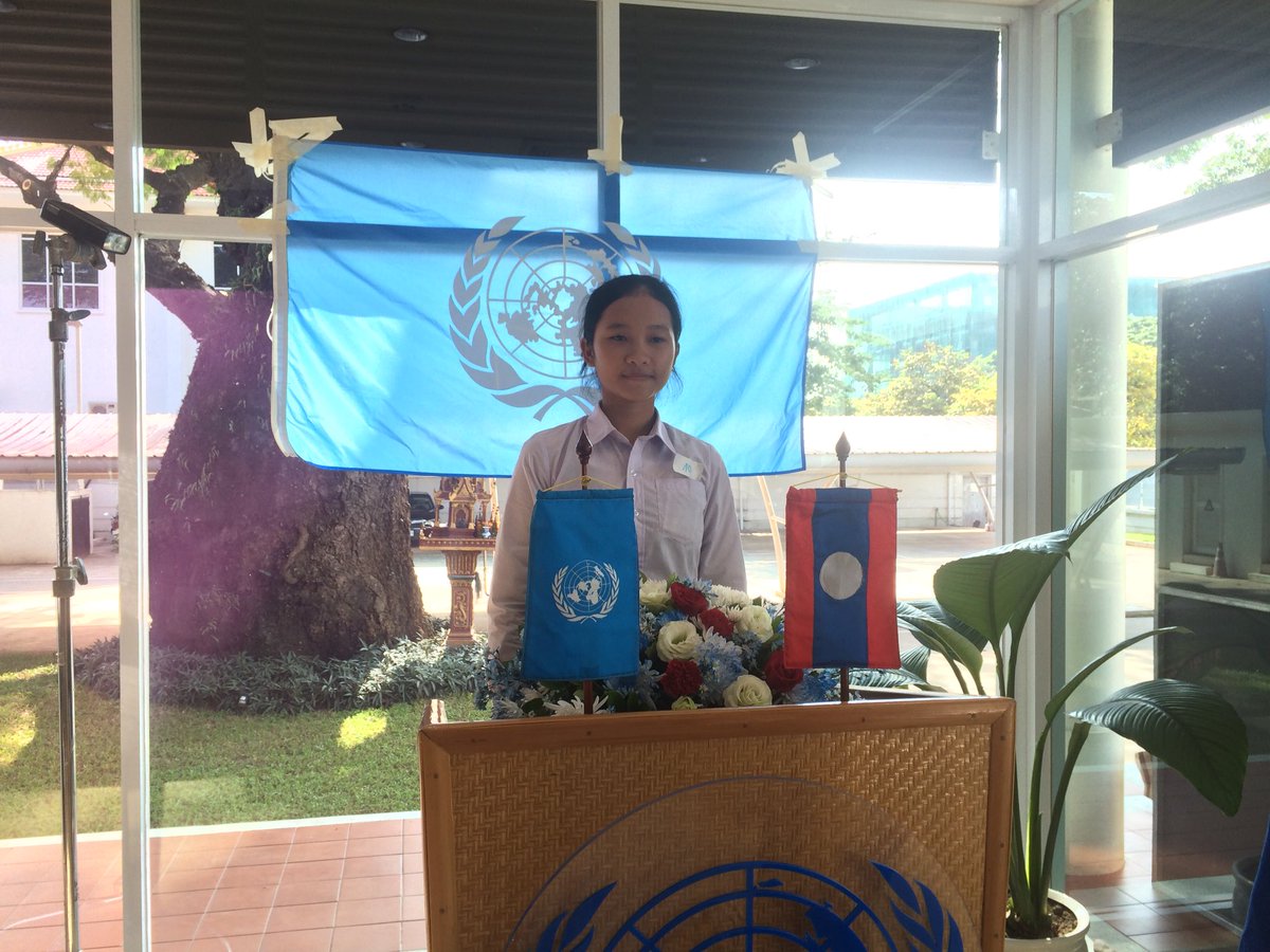 UNinLaoPDR's tweet photo. Ever wondered what it’s like to lead a multinational organisation like the @UN? Our #OpenUNHouse guests are getting a taste! #MySecGen #Laos https://t.co/HIJaxRKQwn