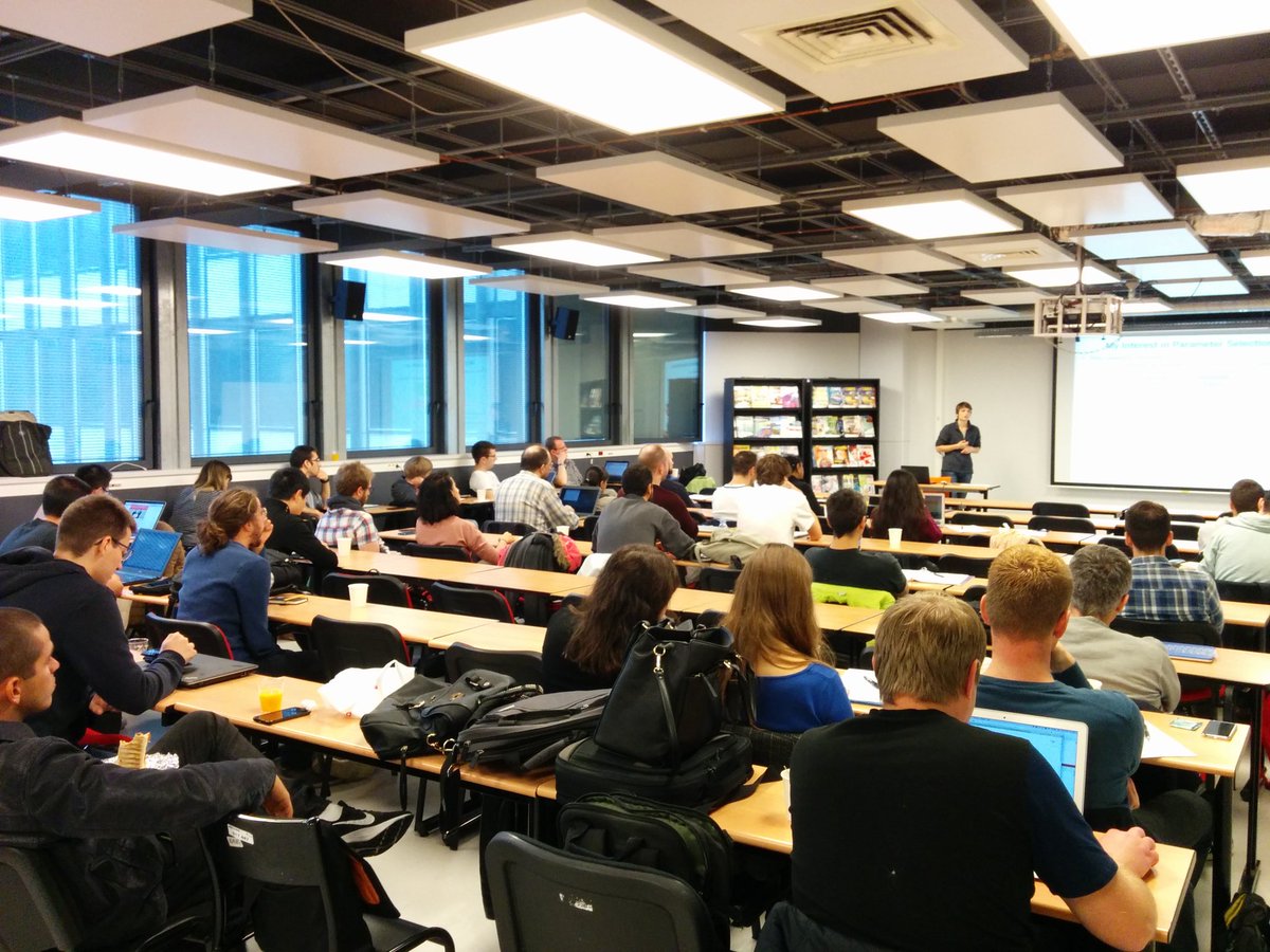 mbazargani's tweet photo. Dr. Carola Doerr gives a lecture on Parameter Selection in EC at #COSTAction #CA15140 #ImAppNIO training school @COSTprogramme https://t.co/orzDTYYQc4