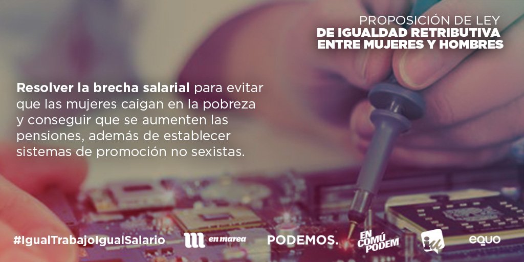 La brecha salarial aumenta la dependencia económica de las mujeres y limita las posibilidades de promoción #IgualTrabajoIgualSalario