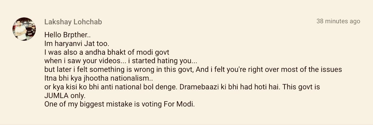 dhruv_rathee's tweet photo. Glad to see my videos have been successful in waking up strong Andh Bhakts ..
Better late than never https://t.co/MZTQEwssgF