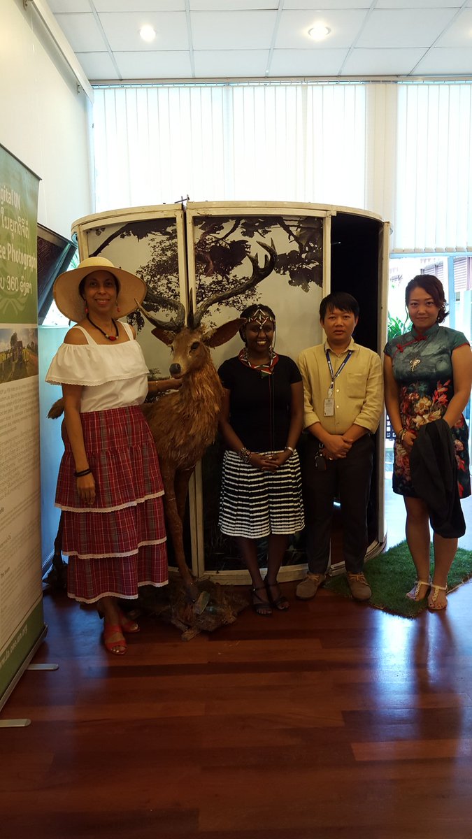MargaretJWUNDP's tweet photo. Forestry, wildlife, endangered Eld's Deer - opportunity to speak with school students in #Laos on @UNDPLaoPDR @theGEF project #UNOpenHouse https://t.co/LffRPA8jWU
