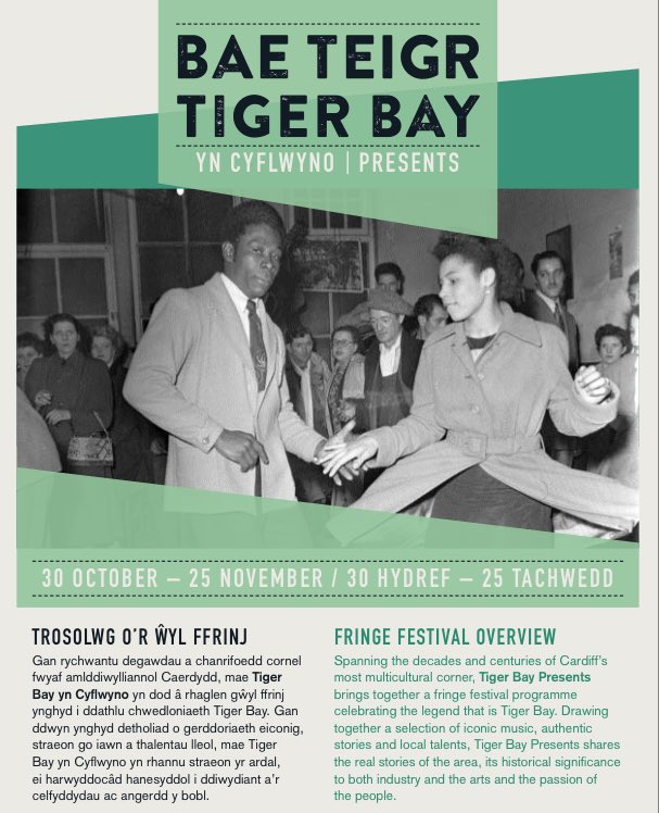 #TigerBayPresents fringe fest  30 Oct-25 Nov-music, food, stories, exhibits, theatre, #TigerBay #Butetown <a href="/theCentre/">Wales Millennium Centre</a> wmc.org.uk/WhatsOn/tigerb…