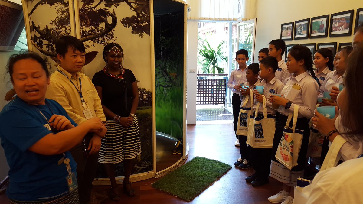 MargaretJWUNDP's tweet photo. Forestry, wildlife, endangered Eld's Deer - opportunity to speak with school students in #Laos on @UNDPLaoPDR @theGEF project #UNOpenHouse https://t.co/LffRPA8jWU
