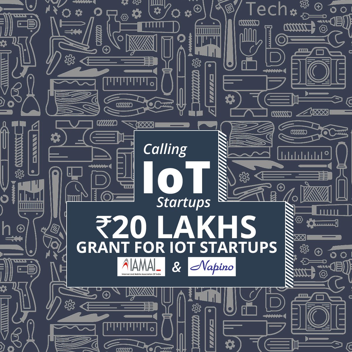 IAMAIForum's tweet photo. Hello IoT startups. @IAMAIForum & @AutoNapino help you scale up or even grant upto Rs20L. Apply here- https://t.co/IYVcDQDKSQ
#IAMAIstartups https://t.co/rFbJaIpcdr