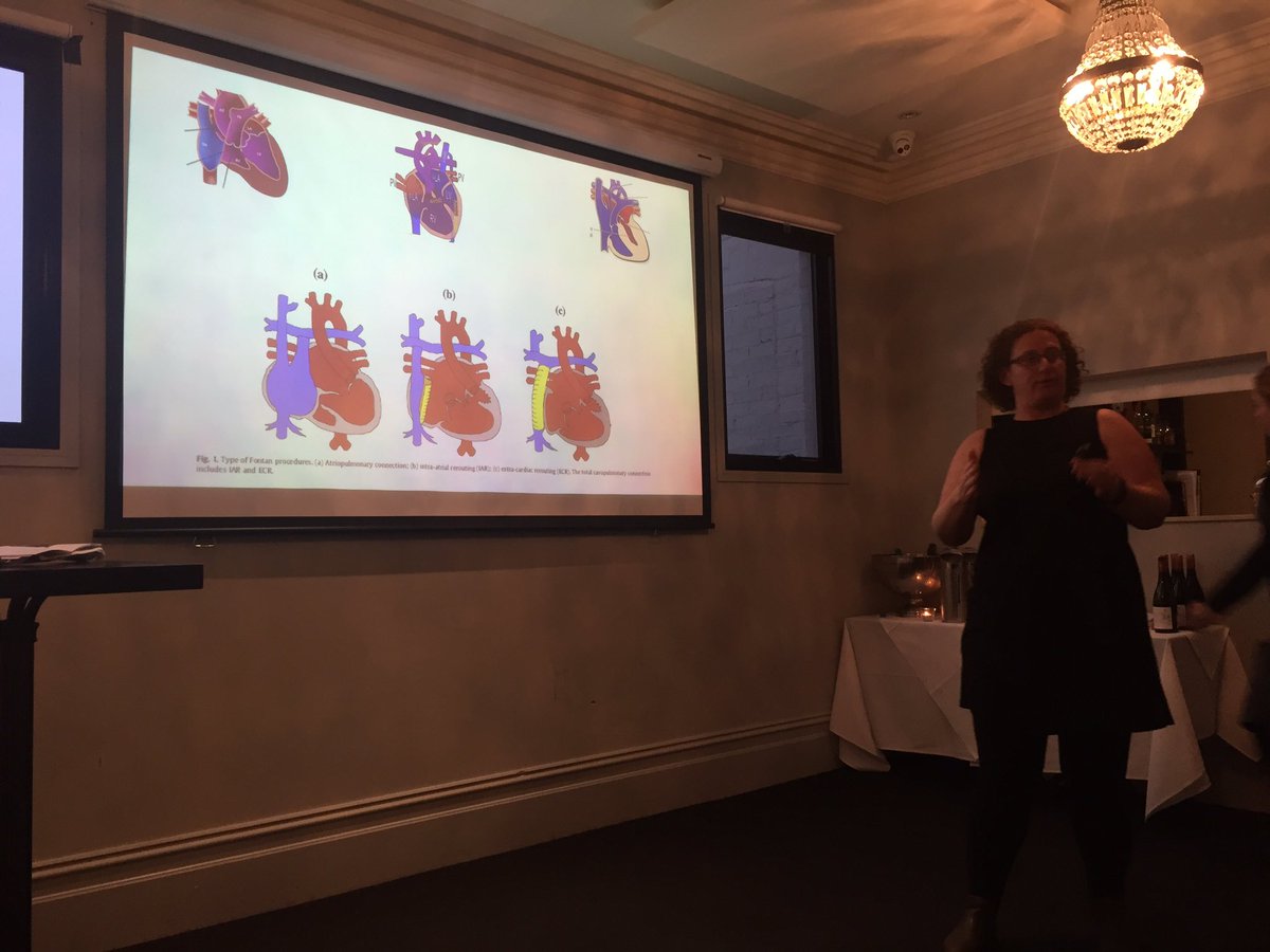 womenintensive's tweet photo. Dr Tali Gadish opens up the VIC WIN dinner "hello I am a GUCH!" (Grown up with congenital heart disease) #comingyourway @anzics @I_C_N https://t.co/E1QMayeDPh
