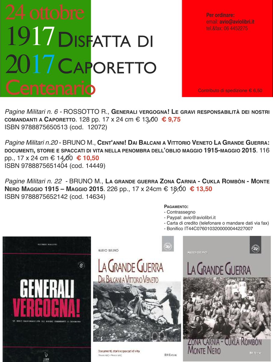 IBN_Editore's tweet photo. #Centenario #Cento anni di #Caporetto #Ricorrenza #grandeguerra https://t.co/rXW9A1fmI1
