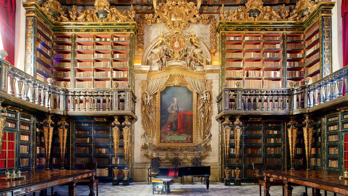 Resultado de imagen de BIBLIOTECA JOANINA, COIMBRA (PORTUGAL)