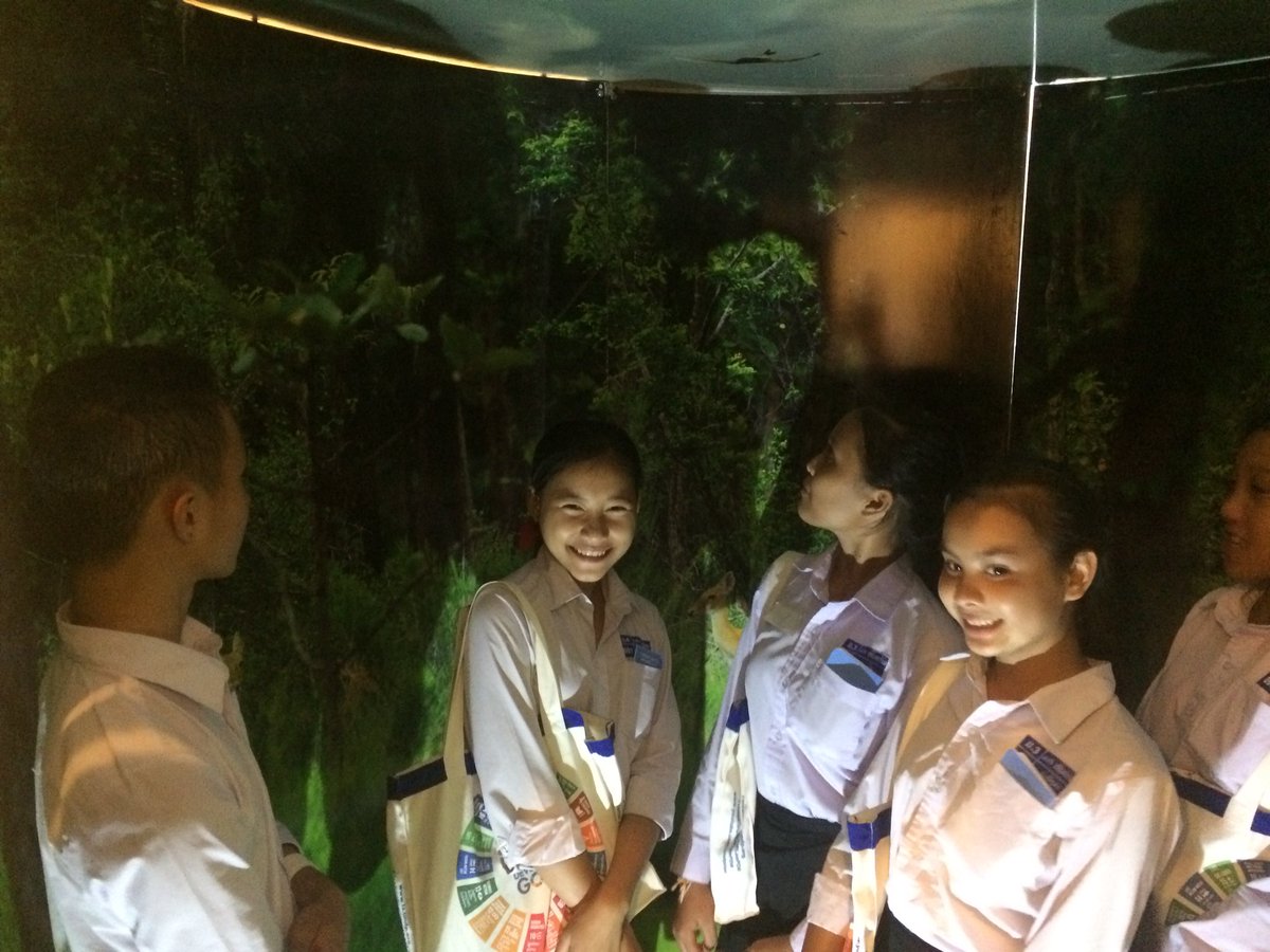 UNDPLaoPDR's tweet photo. UNDP #Laos is participating in this year‘s #OpenUNHouse 4 kids: lots of fun with community radio tryout, UXO VR film kit, biosphere booth! https://t.co/P5n3Wj9Vcn